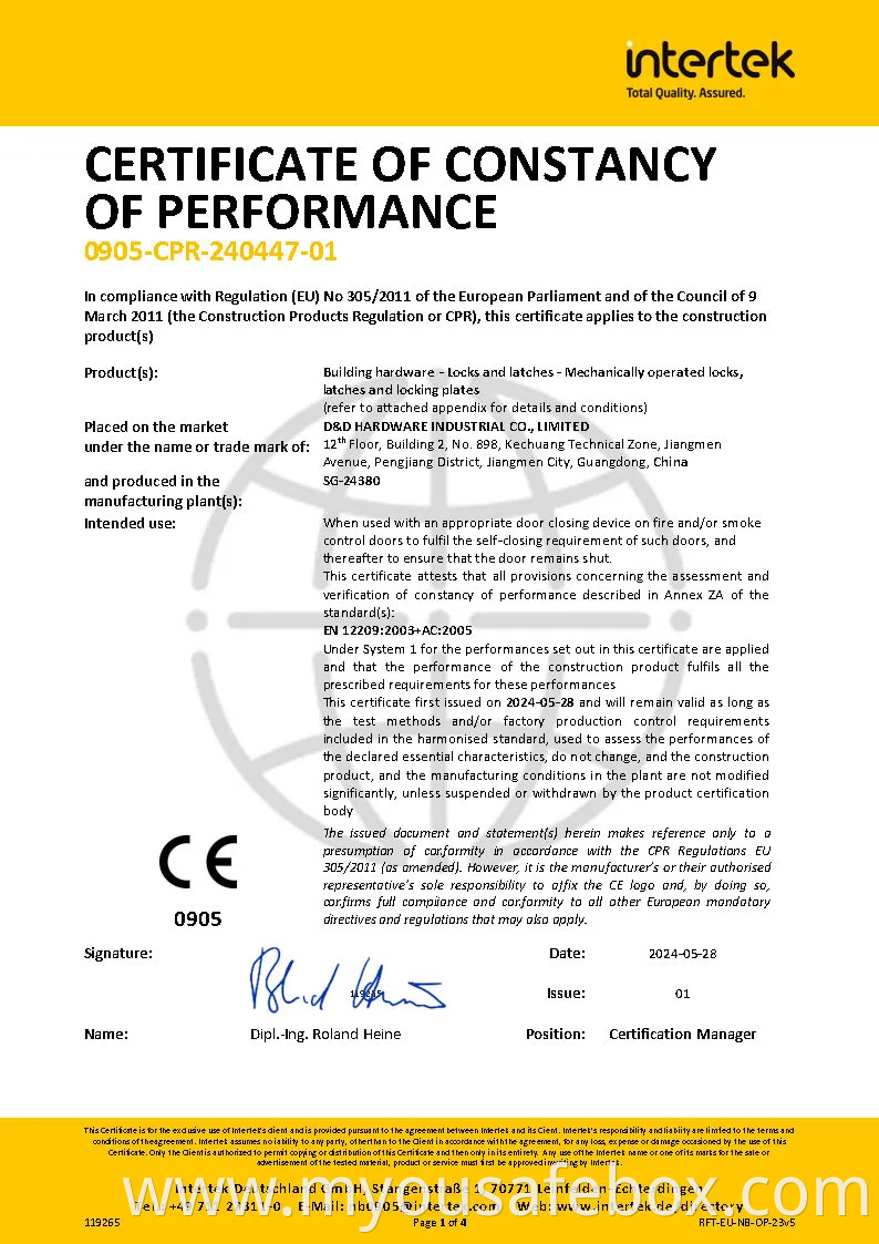 CE Security Euro Fire Rated Stainless Steel Safe Mortise Handle Metal Sash SUS Commercial Wooden Cylinder Magnetic Key Zinc Sliding Inner Guangdong Door Lock